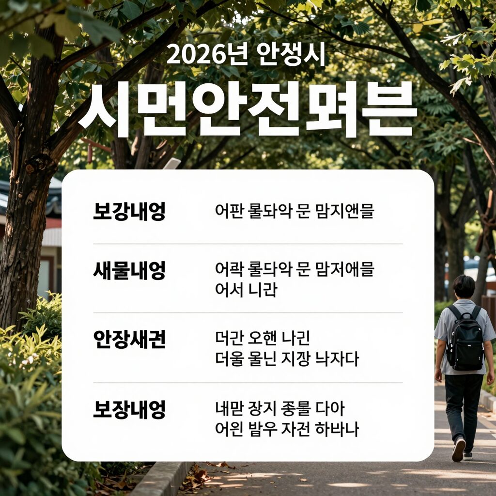 2026년 안성시 시민안전보험 보장내역 포스터