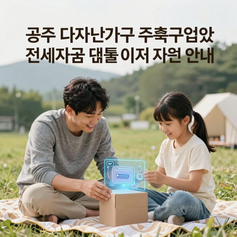 공주시 다자녀가구 주택구입 및 전세자금 대출이자 지원 정책 안내 이미지