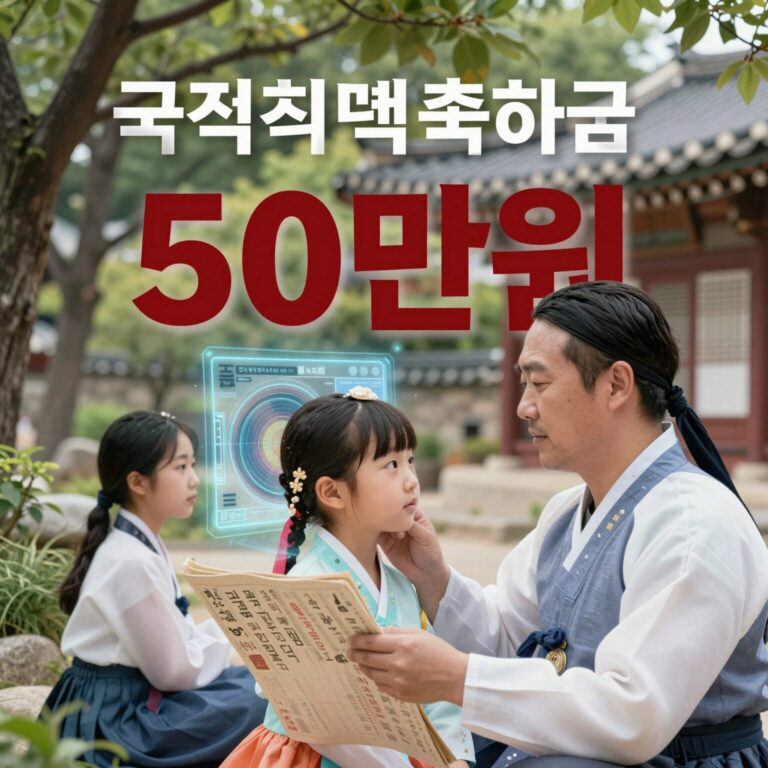 국적취득축하금 50만원 지원 안내 이미지