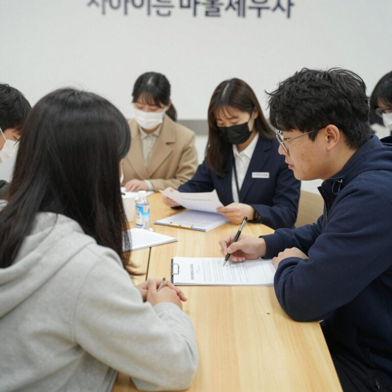 아산시 찾아가는 마을세무사 상담 모습