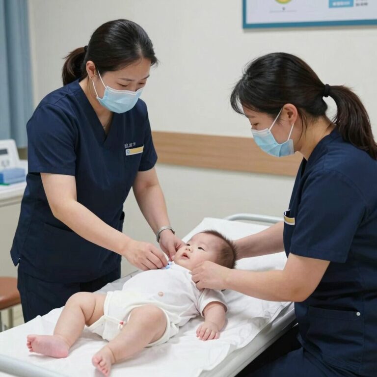 산모와 신생아를 돌보는 건강관리사 방문 케어 모습