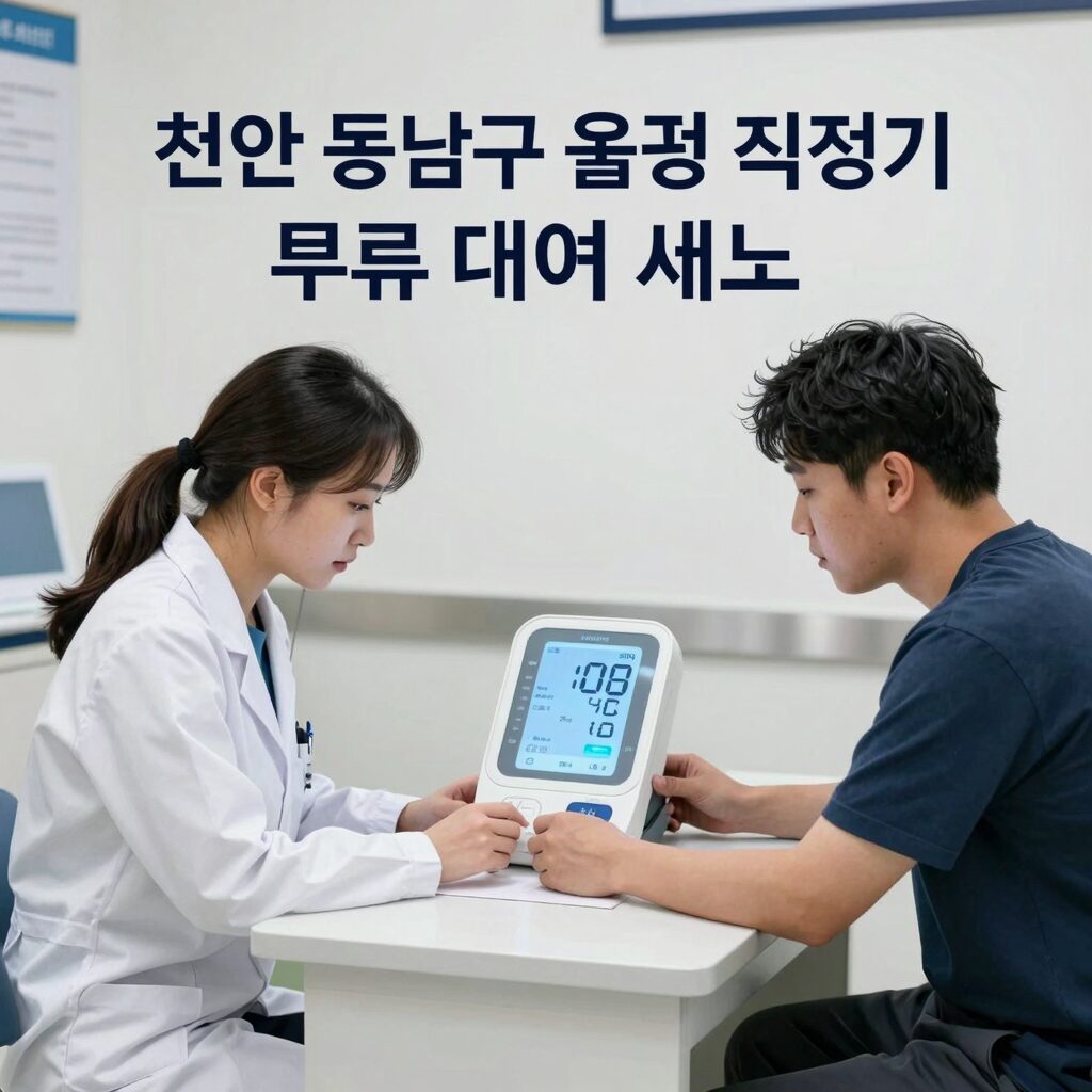 천안 동남구 혈압 혈당 측정기 무료 대여 서비스 안내 이미지