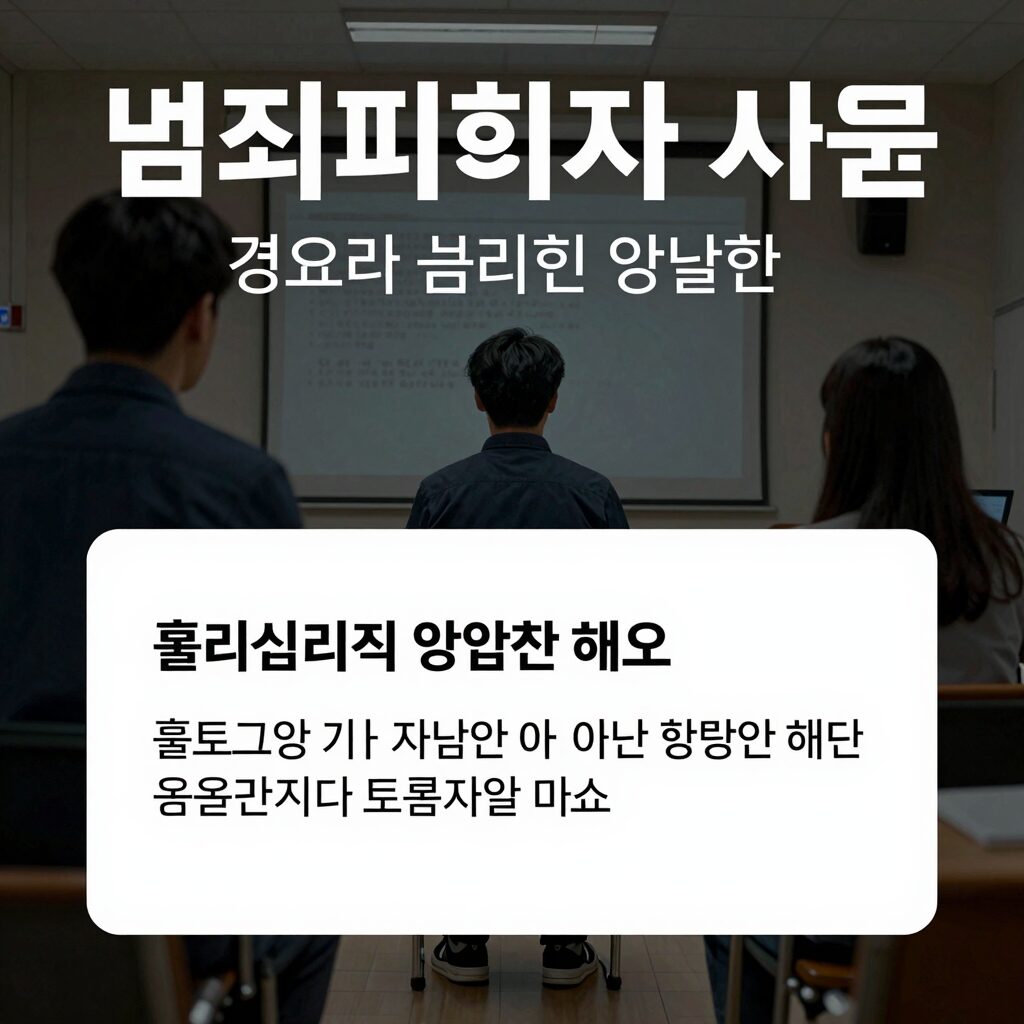 범죄피해자 지원 경제적 심리적 법률적 혜택 설명