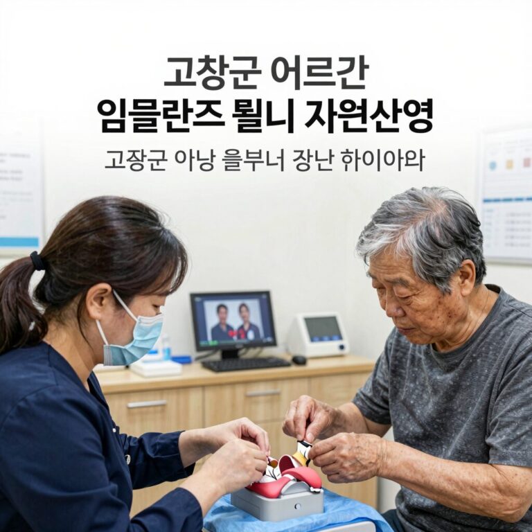 고창군 어르신 임플란트 틀니 지원사업 설명 이미지