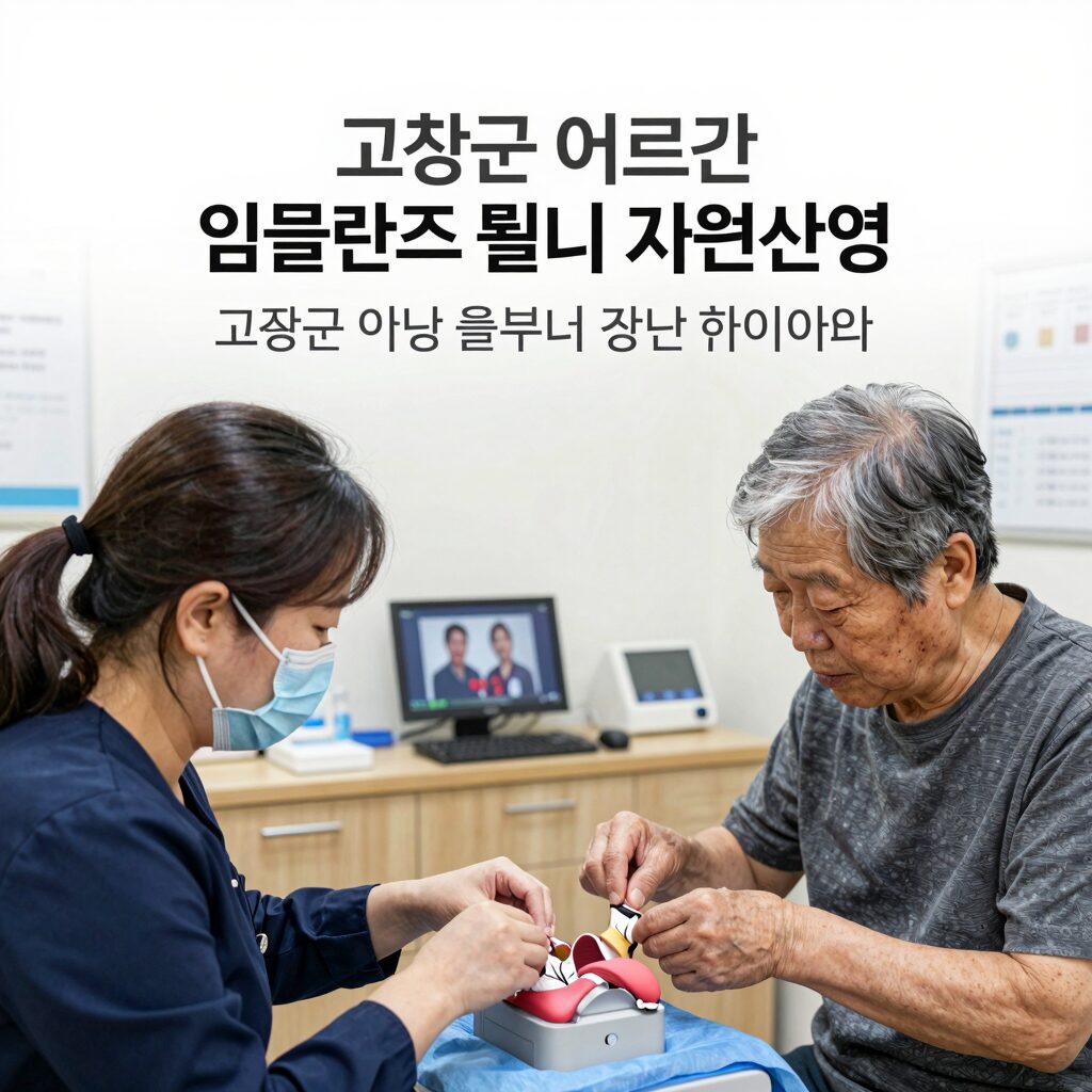 고창군 어르신 임플란트 틀니 지원사업 설명 이미지