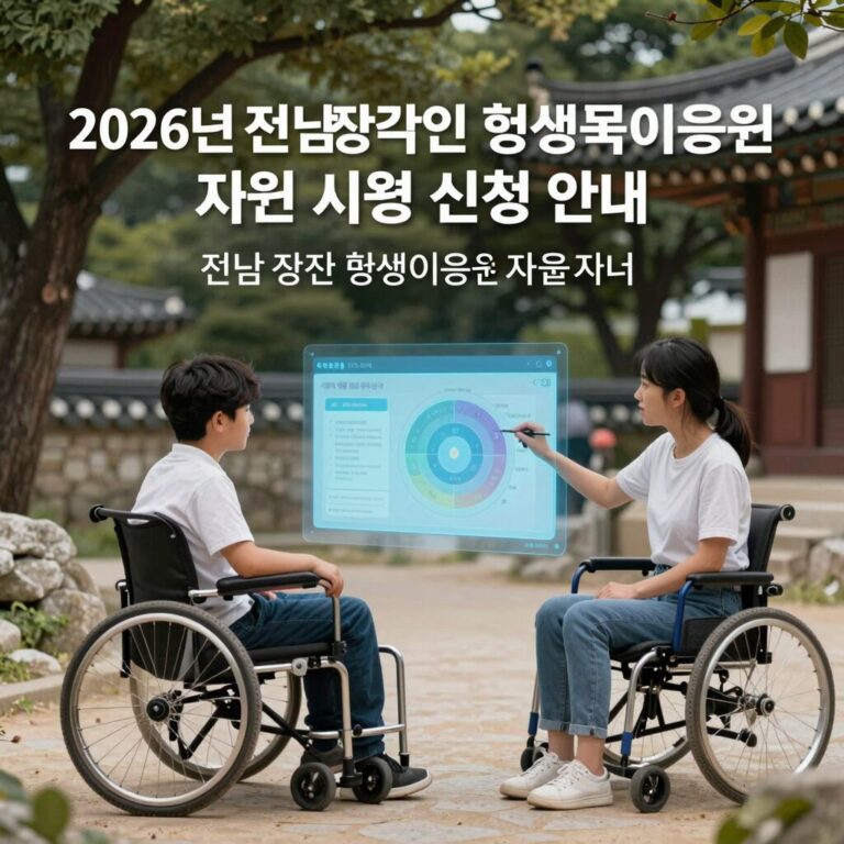 2026년 전남 장애인 평생교육이용권 지원 사업 신청 안내 이미지