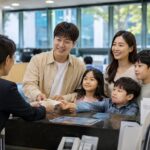 다자녀가구가 보은군으로 이사하며 50만원 전입지원금을 받는 개념도