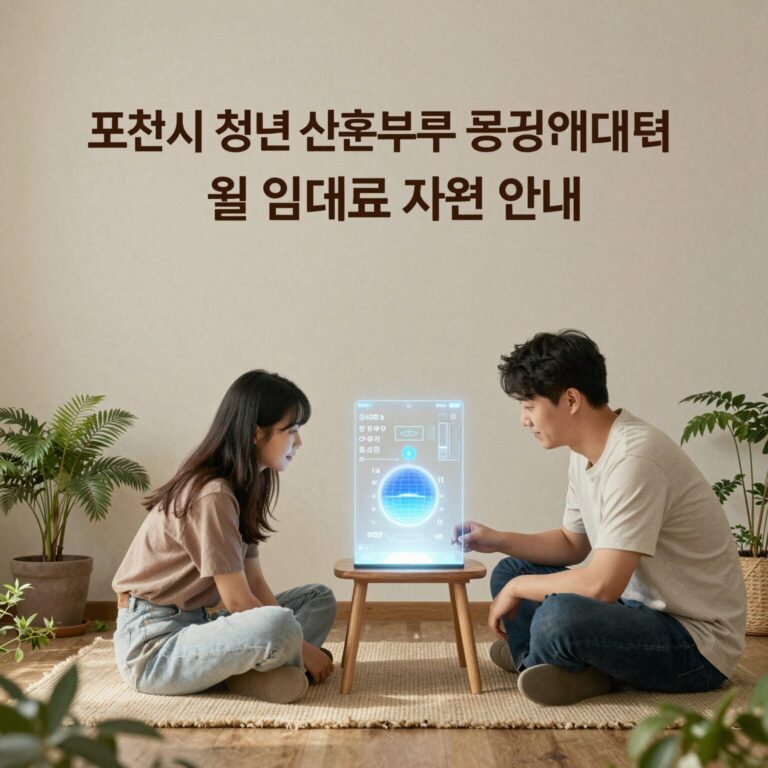 포천시 청년 신혼부부 공공임대주택 월 임대료 지원 안내 이미지