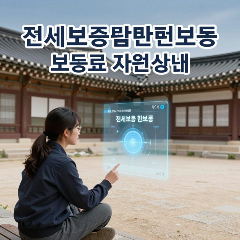 전세보증금반환보증 보증료 지원사업 안내 이미지