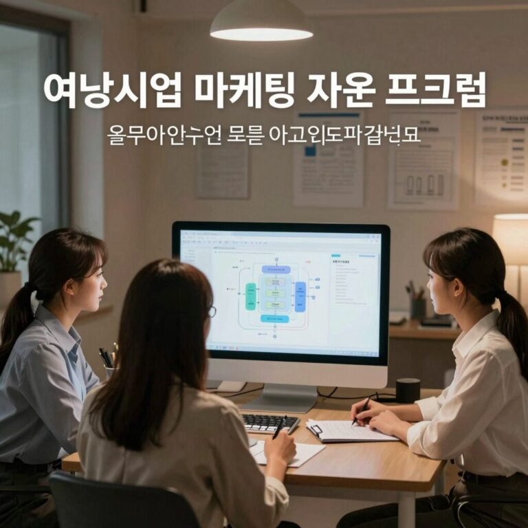 여성기업 마케팅 지원 프로그램 홍보 이미지