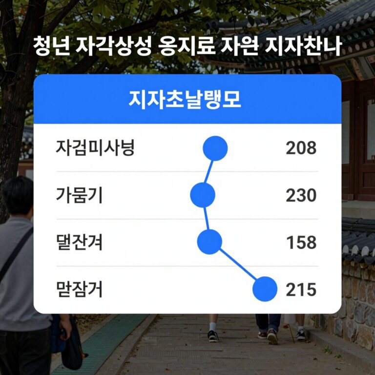 청년 자격시험 응시료 지원 지자체별 비교 표